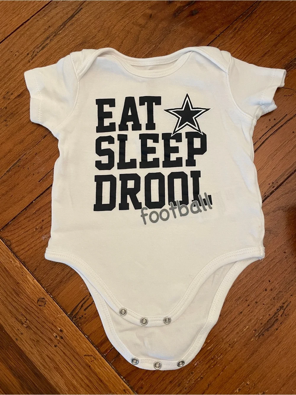 Dallas Cowboys NFL Licensed - Bundle of 3 Baby Bodysuits - 6-9 Months